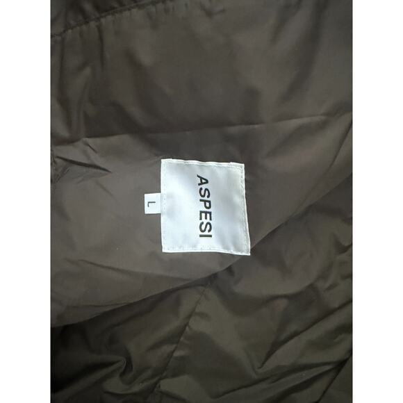 ASPESI packable trench mac rain coat Size L (fits medium) olive green - Picture 4 of 5
